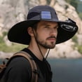 thumbnail image 6 of Kugisaki Sun Hat with Fans Solar Power Fan Wide Brim Sun Hat Fishing Essentials for Hiking Beach Summer Outdoor, 6 of 6
