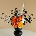 thumbnail image 4 of Bouquet-Fall&nbsp;Decor-Black Halloween Flowers Bouquet – Orange and Black Artificial for Halloween Home Decor Gothic Indoor Decoration Bathroom Kitchen Table Centerpiece Arrangement, 4 of 4