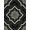 Black, Pattern 4, variant on ODIKA Farmhouse Abstract Interlocking Shapes Desk Dining Under Table Stain Resistant Flatwoven for Entryway, Kitchen, Mudroom
