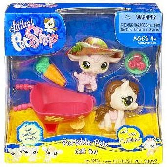 - Littlest Pet Shop Cuddliest Pink Sheep & Horse Portable Gift Set