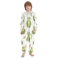 thumbnail image 2 of Soft Big Kids Onesie Pajamas Cozy Loose-Fit Jumpsuits for kids with Pockets for Christmas Lounge & Play Cute Frog Pattern, 2 of 8