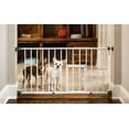 thumbnail image 3 of Carlson MINI Expandable Extra Wide Pet Gate with Small Pet Door, White, 18-31 inches, 3 of 4