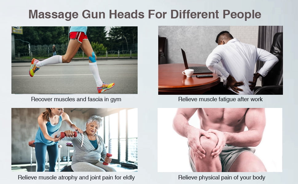 Massage Gun Deep Tissue,Percussion Back Massager Gun for Athletes Muscle Massage Gun for Pain Relief with 10 Massage Heads & Speeds ( Black)