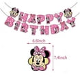thumbnail image 2 of Minnie Theme Kids Girl Birthday Party Balloons Banner Cake Topper Decors Set_Perfect Gift, 2 of 5