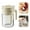 A, variant on Clear Box Glass With Spoon 2024 Newest Multifunctional Box Storage Cans With Lid Airtight Overnight Oats Container For Coffee Sugar Tea/ Transparent Spice Box Milk Coffee Color