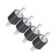 thumbnail image 4 of Amortiguadores de goma Cola 4 piezas con soportes de aislador de goma de perno doble 20x15 M6, 4 of 8