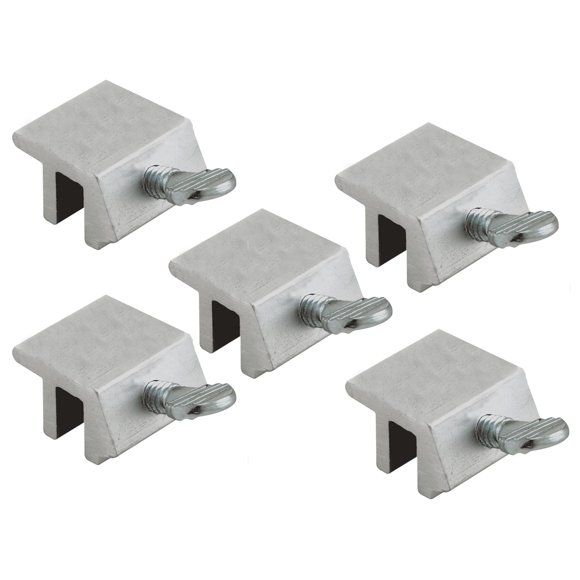 Wideskall Verrou de Fenêtre Coulissant en Métal avec Vis en Acier (Argent) (Lot de 5)