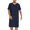 Navy Blue, variant on Mens Nightshirt Long Kaftan Nightgown Short Sleeve Sleepwear