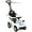 White#27, variant on Kids Bikes Qaba Push Car for Kids 1-3 Years, 3 in 1 Ride on Sliding Car, Foot to Floor Baby Push Car with Removable Handle, Music, Horn, Canopy, Safety Guardrail for Boys and Girls, Pink,Kids Riding