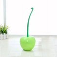 thumbnail image 3 of Exquisito y lindo juego de escobillas de baño con cerezas verdes y rojas., 3 of 4
