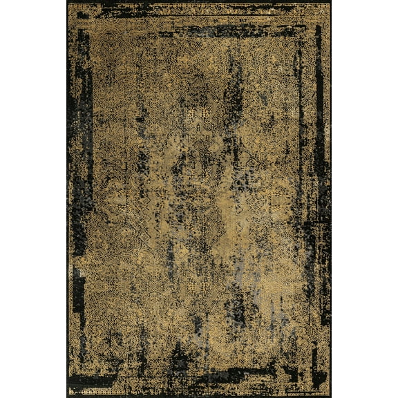Yellow Abstract Area Rugs for Living Room Washable Rugs Boho Moroccan Area Rug Soft Neutral Geometric Bohemian Carpet Distressed Indoor Rug for Bedroom Dining Room Office Foldable Nonslip Rug