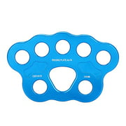 MAGT Rigging Plate 8 Holes Paw Rigging Plate Heavy Duty Multi Anchor Point Connector for Outdoor Rock Climbing