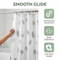 thumbnail image 6 of REGALWOVEN Printed Shower Curtain ,Waterproof PEVA Bath Shower Curtain Sets with 12 Hooks for Bathroom Decor Leaves 71"W x 71"L, 6 of 7