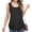 Black womens tank tops, variant on Gifts Usmixi Womens Tank Tops Mesh Patchwork Fashion Going out Lightweight Tunic Vest Shirts Summer Trendy Solid Scoop Neck Sleeveless Shirts Blouse Black m