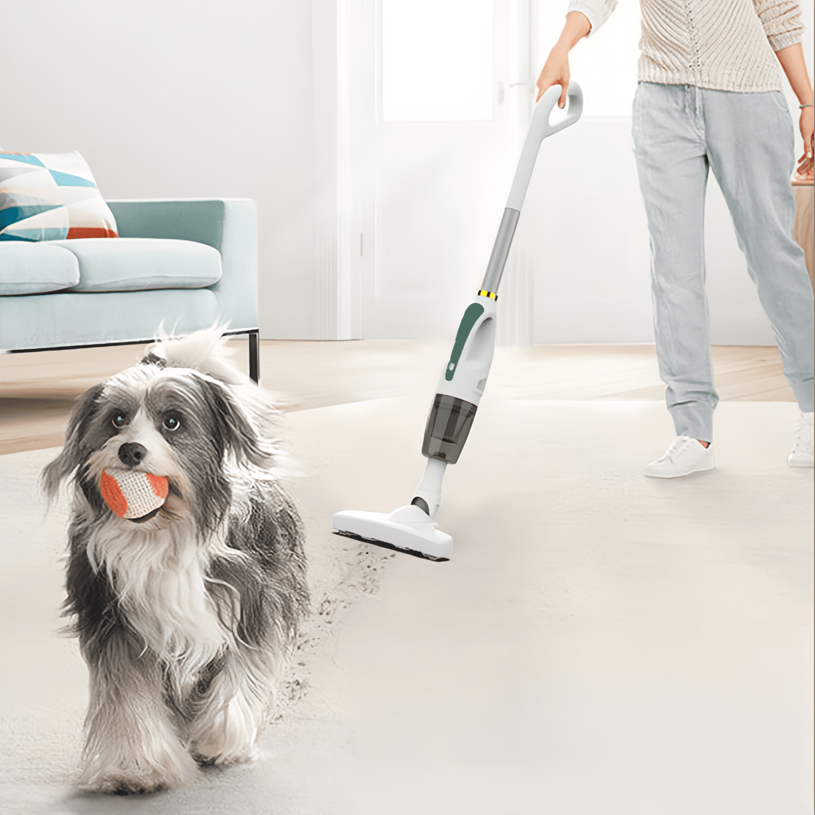 Sanxinyuan Handheld Vacuum Cleaner 74V - 400W Motor Power, Pet Hair Removal