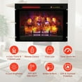 thumbnail image 5 of Boyel Living 28"Electric Fireplace Recessed, Indoor Insert Heater W/ Remote Control, Adjustable Flame, 1500W, for Living Room, Black, 5 of 8