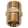 thumbnail image 2 of 2 Pcs Brass Pressure Washer Hose Extension Adapter M22 Metric Male To Male Tool, 2 of 9