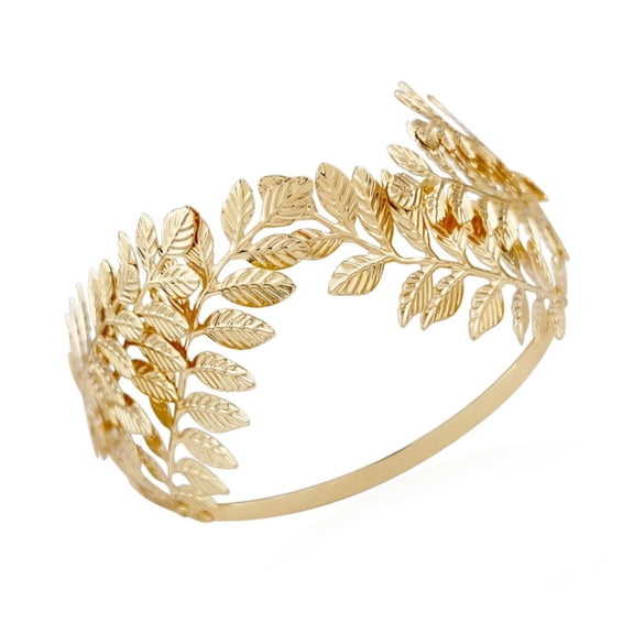 Elegant Gold Metal Bridal Crown Adjustable Wedding Headpiece Hair Accessories For Greek Theme Parties Event