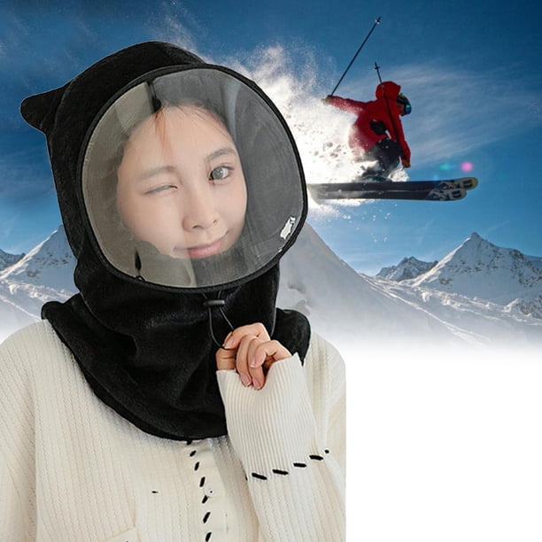 Sombrero De Equitación De Invierno Sombrero Cálido A Prueba De Viento Con Protección Facial Desmontable Sombreros De Ciclismo Gorra Para Unisex Yuarrent AP007583-02