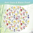 thumbnail image 6 of Wildflower 60 Inch Round Tablecloth,Colorful Floral Leaves Table Cloth Waterproof Stain and Wrinkle Resistant Circle Table Cover for Kitchen Dining Picnic Camping Indoor Outdoor Decor, 6 of 6