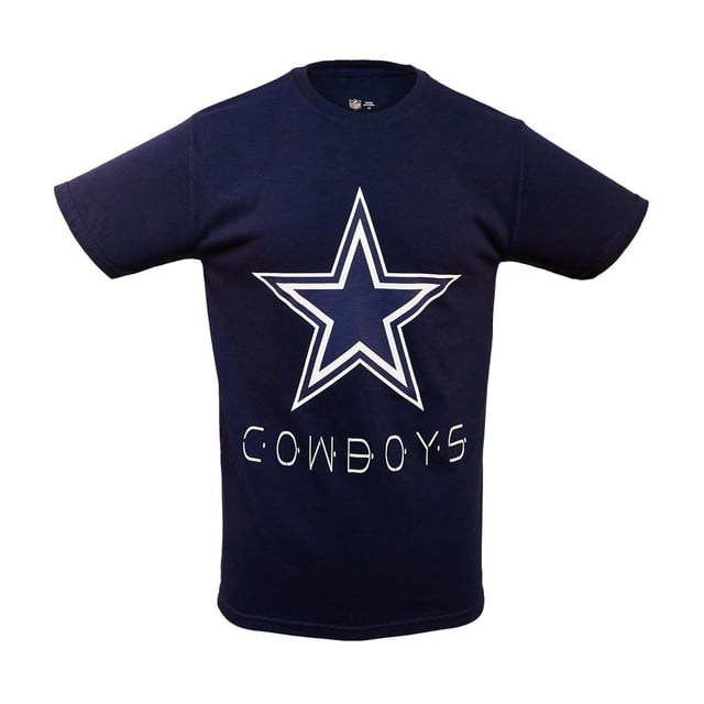 Playera NFL para Hombre, Manga Corta Dallas Cowboys Azul Marino para Hombre Talla M