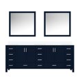 thumbnail image 2 of 84 In. W Navy Blue Double Bath Vanity Featuring White Quartz Top And 34in. Mirrors - Soft Close, Scratch Stain , 2 Cabinets, 14 Drawers For Generous Storage Class 84in. With Countertop & Interior, 2 of 6