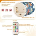 thumbnail image 5 of Yayeee Flameless Candles with Remote Flickering Battery Operated Multi Color Changing, Blue Cute Train Pattern, 5 of 7