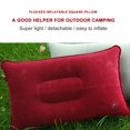 thumbnail image 4 of Almohadas de aire inflables portátiles PVC Camping Travel Sleep Cojín rojo, 4 of 6