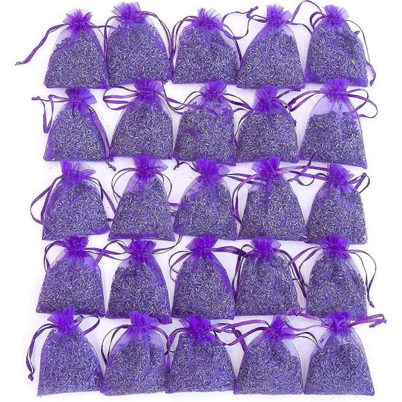 Bag Of 25 Sachets Dried Lavender Flower Lavender Sachets For Drawers And Closets
