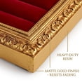 thumbnail image 3 of Vintage Velvet Ring Holder Arch Gold Small Jewelry Display Tray for Travel Wedding Photography Prop, 3 of 10