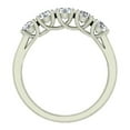 thumbnail image 3 of Weding band Diamond rings 5 stone Anniversary Trellis style 1.10 ct t.w 14K White Gold. (F,VS1), 3 of 5