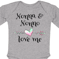 thumbnail image 4 of Inktastic Nonna and Nonno Love Me Heart Grandchild Boys or Girls Long Sleeve Baby Bodysuit, 4 of 5