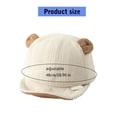 thumbnail image 3 of Adorable Baby Bear Hat Soft Corduroy Caps for Infants Aged 6-18 Months Perfect for Sensitive Skin, 3 of 8