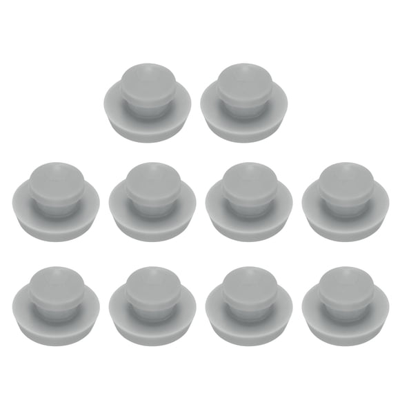 Unique Bargains 10pcs Hole Plug 1/4 Inch (5.6mm) Button Plugs Fit for 4-4.5mm Hole, Waterproof Plug Tube Plug, Grey
