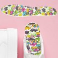thumbnail image 3 of Latex Insole, Cut Freely Shoe Insoles Shock Absorption Car Pattern Non-slippery    For Men Women For Walking, 3 of 7