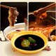 thumbnail image 1 of Plato redondo pequeño para condimentos, ideal para salsa de vinagre de soja, cuenco de cerámica resistente para ollas calientes, ensaladas y condimentos de pimienta, con base antideslizante, 1 of 6