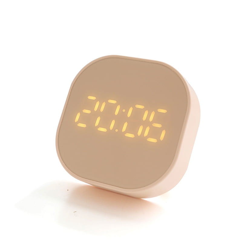 Small Cube Digital Loud Alarm Clock Bedside No Tick, Countdown Function