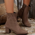 thumbnail image 4 of Bottes d'Hiver pour Femmes Bottes Hautes Mode Loisirs Extérieur, 4 of 9