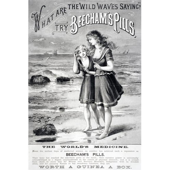 Advertisement For Beechams Pills From Illustrated London News July 1887 Poster Print
