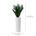 thumbnail image 3 of Yooshoverk Tulips Lamp Lights , Desk Lamp Led Simulation Tulips Night With Vase,Table Lamp Ornaments For Home Living Room Desktop Decor For Home Decor Blue 12.2X5.51X4.53In, 3 of 6