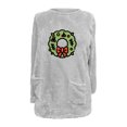 thumbnail image 3 of Timegard Tops for Women Fall Winter Fleece Linend Christmas Print Long Sleeve Thick Pullover with Pockets, 3 of 3