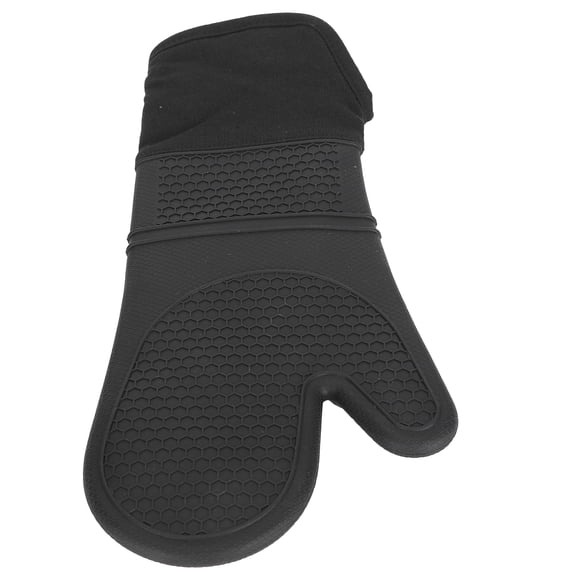 Guantes aislantes de silicona, guantes para horno, guantes para parrilla con boca oblicua, guantes de silicona para horno, solución innovadora