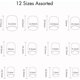 thumbnail image 2 of 24pcs Short Square False Nails White Stick On Nails Glitter Purple Press On Nails Removable Adhesive Nails False Nails Women Girls Nail Art Accessorie, 2 of 5
