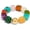 Bead bracelet-colorful, variant on Multicolor Chunky Beaded Bracelet for Women Bold Acrylic Resin Stretch Bracelet Summer Beach Statement Bracelets Trendy Elastic Bangle Jewelry
