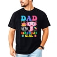 thumbnail image 2 of Axolotl Birthday Dad Shirt - Matching Family Party Tees for Girls, Mom & Dad-Sold Individually Black Shirt Adult Small, 2 of 8