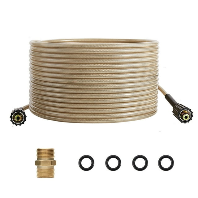 TFixol 50ft 5000PSI Lavadora de alta presión Manguera M22 Conector Reemplazo TFixol manguera de lavado