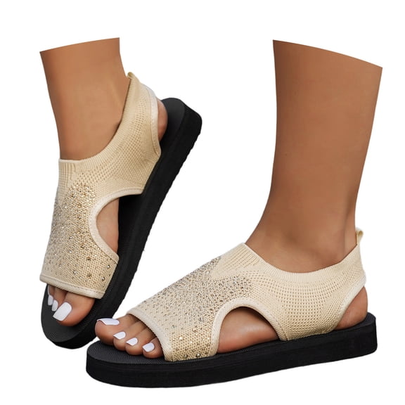 Orthopedic Sandals for Women, Breathable Mesh Slide Sandals with Arch Support Comfortable Beach Sandal