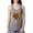 Heather Grey, variant on Sunflower Animal Print Fashion Ladies Racerback Tank Top, White, Medium