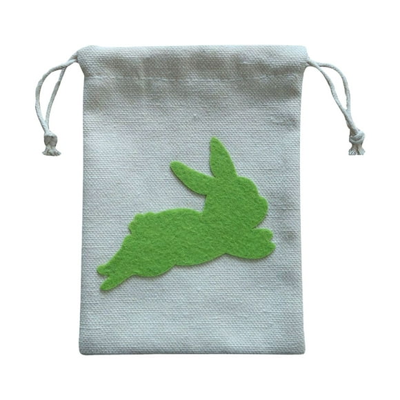 drppepioner Easter Decor Cute Easter Drawstring Pocket Goodie Bag Gift Bag Party Decoration for Kids