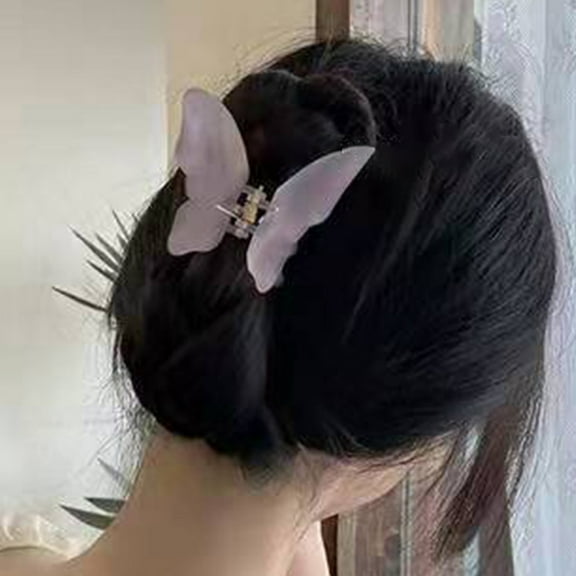 Cheers US Butterfly Hair Claw Clips - Non-slip Hair Jaw Clips Medium Butterfly Hair Clips Strong Hold Claw Clips for Women Girls Thick Thin Hair